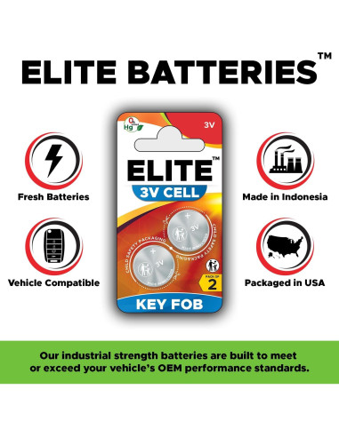 Baterías de Reemplazo para Llave Volkswagen - Elite 18g