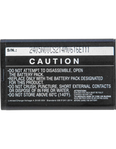 Batería recargable de iones de litio ECS-DPMRBP para grabadora