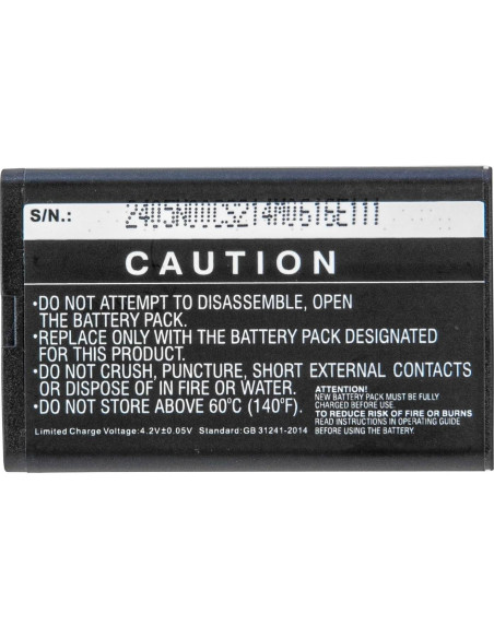 Batería recargable de iones de litio ECS-DPMRBP para grabadora