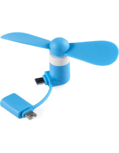 Mini Ventilador USB Gfytdxe - Paquete de 6 Colores Variados 2