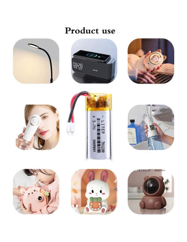 Batería de polímero de litio 3.7V 300mAh BIHUADE 701230