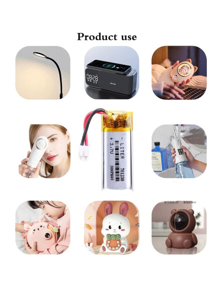 Batería de polímero de litio 3.7V 300mAh BIHUADE 701230