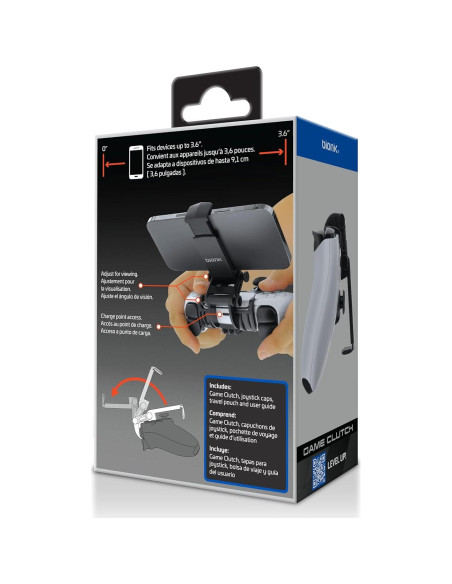 Soporte Bionik Game Clutch para PS5 y teléfono móvil