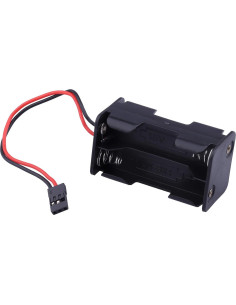 Caja de Soporte para Baterías AA Hobbypark con Conector JR 2