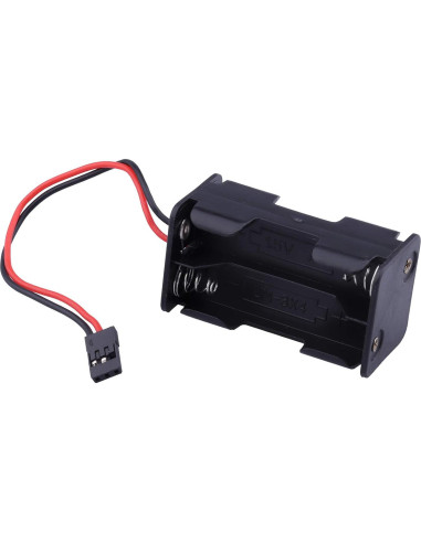 Caja de Soporte para Baterías AA Hobbypark con Conector JR