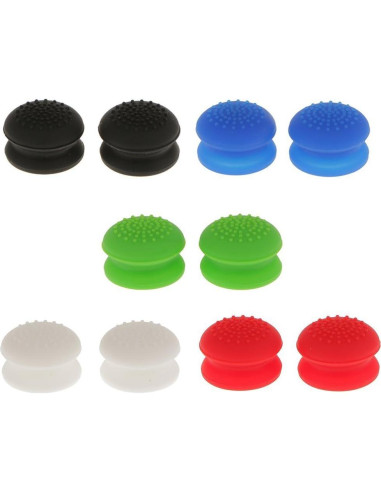 2 Tapas Antideslizantes de Goma para Joystick PS4/Xbox - Negro