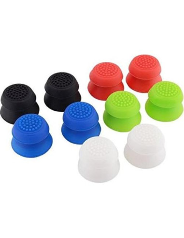 2 Tapas Antideslizantes de Goma para Joystick PS4/Xbox - Negro