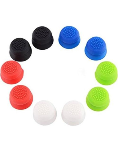 2 Tapas Antideslizantes de Goma para Joystick PS4/Xbox - Negro