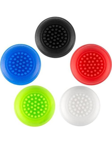 2 Tapas Antideslizantes de Goma para Joystick PS4/Xbox - Negro
