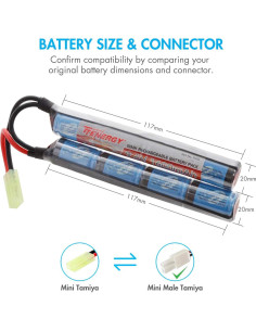 Cargador Tenergy + Batería Recargable NiMH 9.6V 1600mAh 2