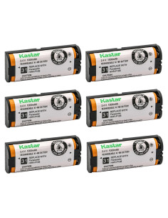 Baterías Kastar 6-Pack Ni-MH 1000mAh 2.4V para Panasonic