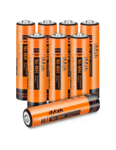 Baterías Recargables iMah AAA 750mAh 1.2V - Paquete de 8