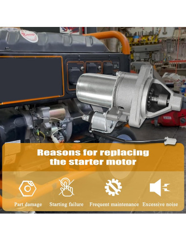 Motor de Arranque Piogarten 12V para Generadores 389cc-439cc