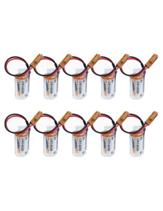 10 Baterías CR14250 3V 600mAh Litio No Recargables DUDUTANG