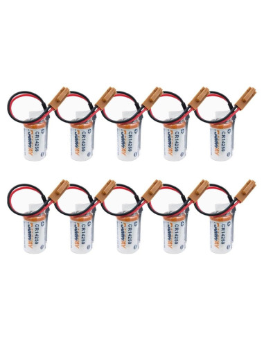 10 Baterías CR14250 3V 600mAh Litio No Recargables DUDUTANG