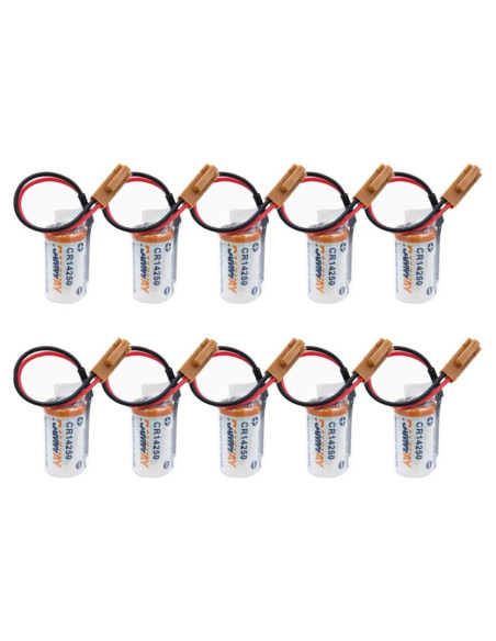 10 Baterías CR14250 3V 600mAh Litio No Recargables DUDUTANG