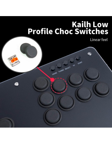 Controlador Arcade TIKITAKA S15B-N 15 Teclas para PC/PS4