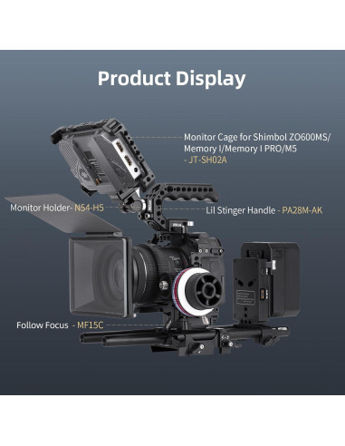 Placa de Batería V Mount Nitze N21-D7 con USB-C y D-tap