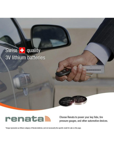 Baterías de Litio Renata CR2016 - 3V - 5 Unidades