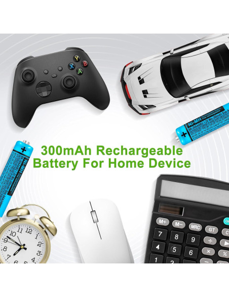 Baterías Recargables AAA 300mAh BK-30AAABU Panasonic - 8 Piezas