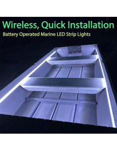 Luces LED Marinas en Tira Shangyuan 5m IP65 Batería Blanca 2