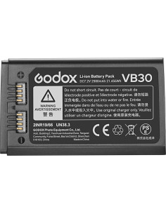 Batería de Litio-Ion Godox VB30 para Flash V100 V1Pro AD100PRO 2