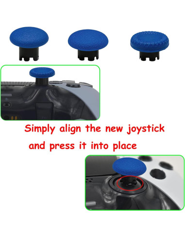 Paquete de 6 tapas joystick PS5 DualSense Edge Azul