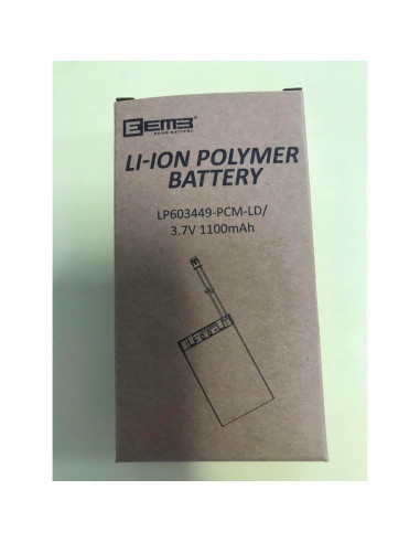 Batería de polímero de litio EEMB 3.7V 1100mAh Lipo con JST
