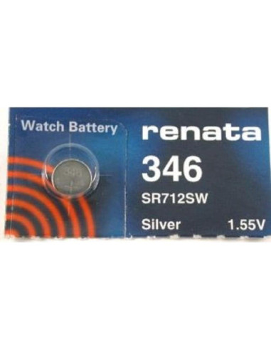 Batería de Reloj Renata 346 SR712SW 1.55V Suiza 0% Mercurio