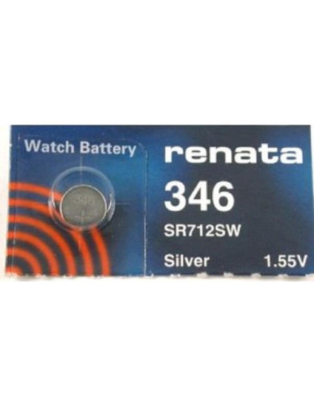 Batería de Reloj Renata 346 SR712SW 1.55V Suiza 0% Mercurio