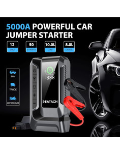 Arrancador de Coche Scatach Q16 5000A con Compresor 150PSI 2