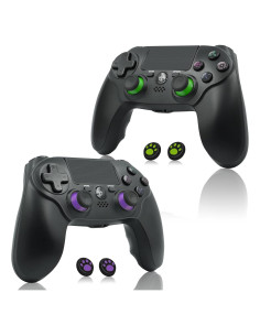 Controlador Inalámbrico Citnh para PS4 y PC - Morado y Verde