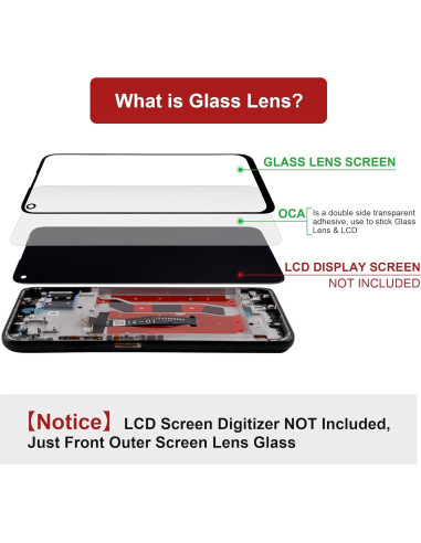 Reemplazo Cristal Pantalla Huawei Mate 20 Pro +OCA Kit Reparación
