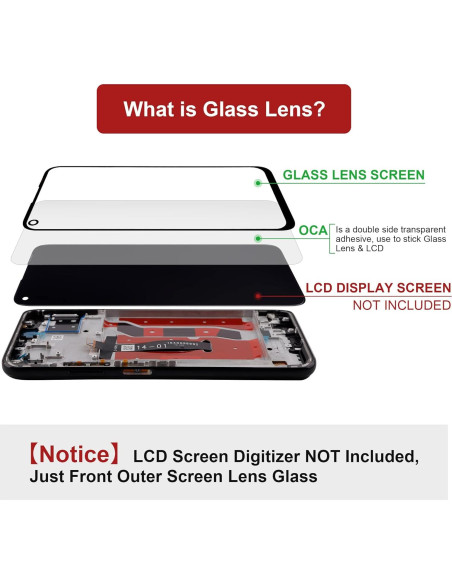 Reemplazo Cristal Pantalla Huawei Mate 20 Pro +OCA Kit Reparación