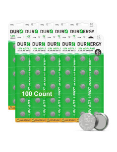 Baterías de Reloj DURNERGY 395 SR927SW Paquete de 100 Unidades