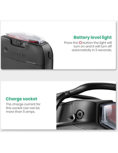 Batería de Ebike YS Yose Power 36V 13Ah para Motor 100-700W