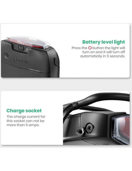 Batería de Ebike YS Yose Power 36V 13Ah para Motor 100-700W