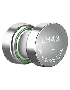 10 Piezas Baterías AG12 LR43 1.55V Genérico para Electrónica