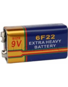 4 Baterías 9V Hillflower Carbono Zinc 6F22 Larga Duración 2