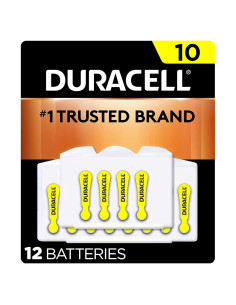 Baterías para Audífonos Duracell Tamaño 10 Amarillo - Paquete 12