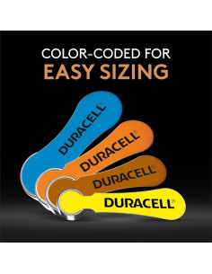 Baterías para Audífonos Duracell Tamaño 10 Amarillo - Paquete 12 2