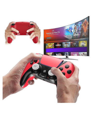 Controlador Inalámbrico Enstixsm para Amazon Luna Rojo