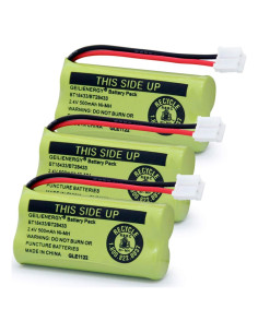 Batería de Reemplazo GEILIENERGY BT18433 Ni-MH 2.4V 500mAh (Paquete de 3)