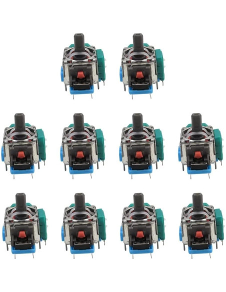 10 Piezas Repuesto Joystick Analógico USonline911 Azul PS4