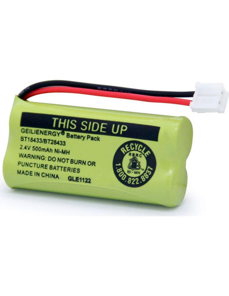 Batería de Reemplazo GEILIENERGY BT18433 Ni-MH 2.4V 500mAh (Paquete de 3)