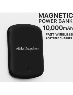 Banco de Poder Inalámbrico Magnético 10,000mAh AlphaDesignLuxe 2