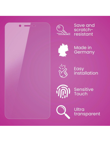 Protector de Pantalla Híbrido atFoliX para BLU Vivo XL2 9H