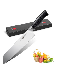 Cuchillo Kiritsuke TUO Fénix 21.6 cm Acero Inoxidable Negro