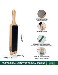 Kit de Afilado de Cuchillos BeaverCraft con Stropping de Piel 38.6 cm 2