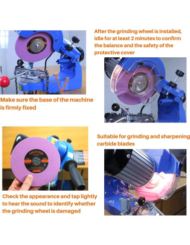 Rueda de Afilado de Motosierra AmaCupid 146 mm Óxido de Cromo